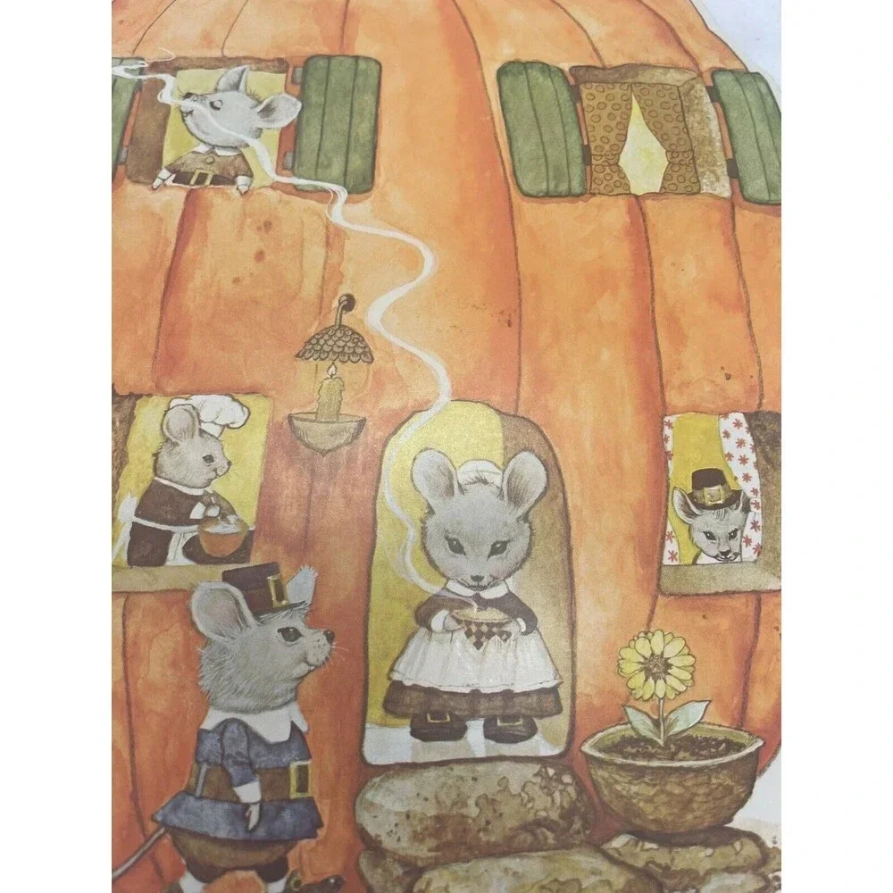 Norcross Die Cut Mouses in the Pumpkin House Fall Cardboard Wall Decoration 12
